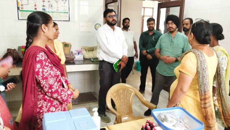 ਸਿਵਲ ਸਰਜਨ ਨੇ ਸਿਹਤ ਸੰਸਥਾਵਾਂ ਦਾ ਦੌਰਾ ਕਰਕੇ ਮਰੀਜ਼ਾਂ ਨੂੰ ਮਿਲਣ ਵਾਲੀਆਂ ਸਿਹਤ ਸਹੂਲਤਾਂ ਦਾ ਜਾਇਜ਼ਾ ਲਿਆ