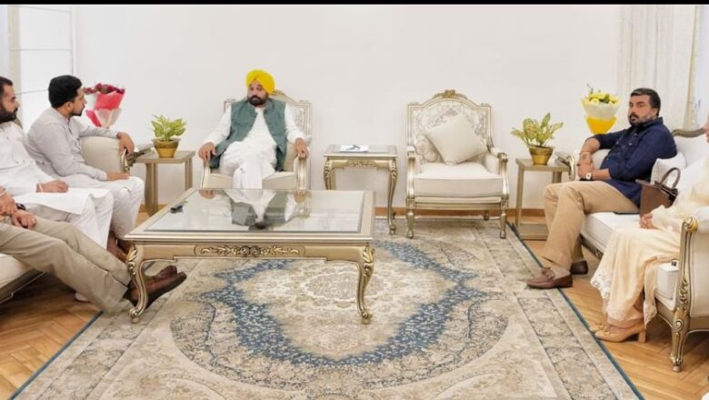 ਜਲਾਲਾਬਾਦ ਦੇ ਵਿਧਾਇਕ ਜਗਦੀਪ ਕੰਬੋਜ ਗੋਲਡੀ ਵੱਲੋਂ ਮੁੱਖ ਮੰਤਰੀ ਨਾਲ ਬੈਠਕ