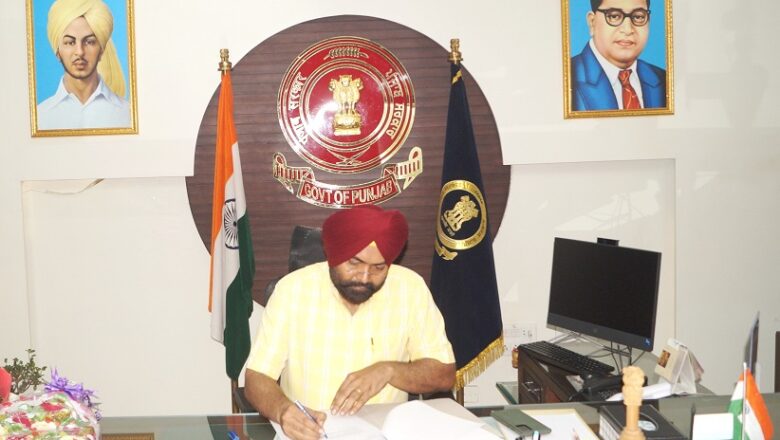 ਸ੍ਰ. ਕੁਲਵੰਤ ਸਿੰਘ ਨੇ ਬਤੌਰ ਡਿਪਟੀ ਕਮਿਸ਼ਨਰ ਮਾਨਸਾ ਅਹੁਦਾ ਸੰਭਾਲਿਆ