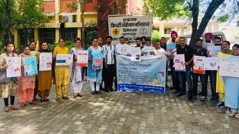ਸਿਹਤ ਵਿਭਾਗ ਵੱਲੋਂ ਐਚ.ਈ.ਵੀ/ਏਡਜ਼ ਦੇ ਖਾਤਮੇ ਸੰਬੰਧੀ ਮੁਹਿੰਮ ਦਾ ਸਿਵਲ ਹਸਪਤਾਲ ਤੋਂ ਆਗਾਜ਼