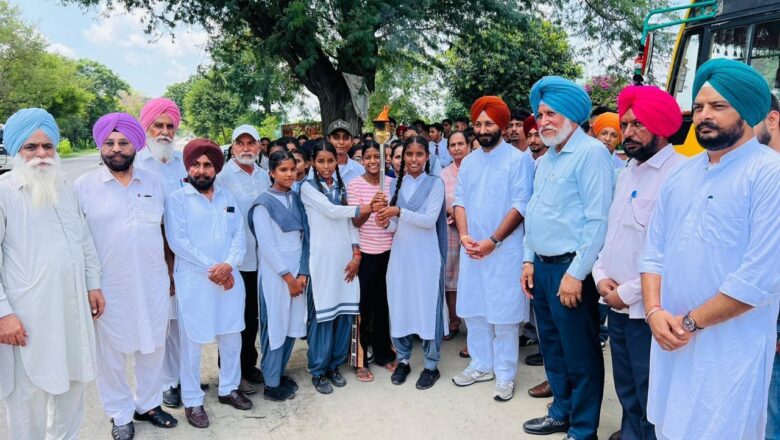 ‘ਖੇਡਾਂ ਵਤਨ ਪੰਜਾਬ ਦੀਆਂ’ ਸੀਜ਼ਨ-3 ਦੀ ਮਸ਼ਾਲ ਜ਼ਿਲ੍ਹਾ ਮੋਗਾ ਪਹੁੰਚੀ