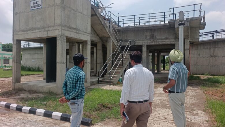 ਬਰਸਾਤੀ ਮੌਸਮ ਨੂੰ ਦੇਖਦਿਆਂ ਕਾਰਜ ਸਾਧਕ ਅਫਸਰ ਵੱਲੋਂ ਸੀਵਰੇਜ਼ ਟਰੀਟਮੈਂਟ ਪਲਾਂਟ, ਡਿਸਪੋਜ਼ਲ ਵਰਕਸ ਅਤੇ ਡੰਪ ਸਾਈਟਾਂ ਦਾ ਦੌਰਾ