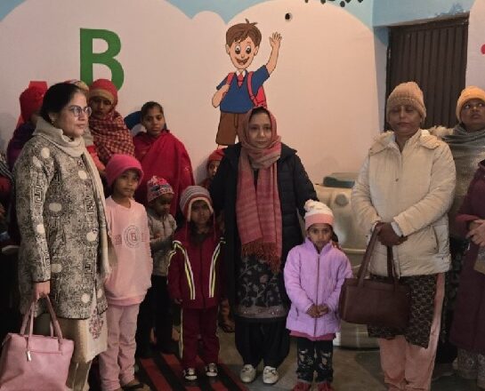 ਕੈਬਨਿਟ ਮੰਤਰੀ ਵਲੋਂ ਆਂਗਨਵਾੜੀ ਕੇਂਦਰਾਂ ਦਾ ਦੌਰਾ