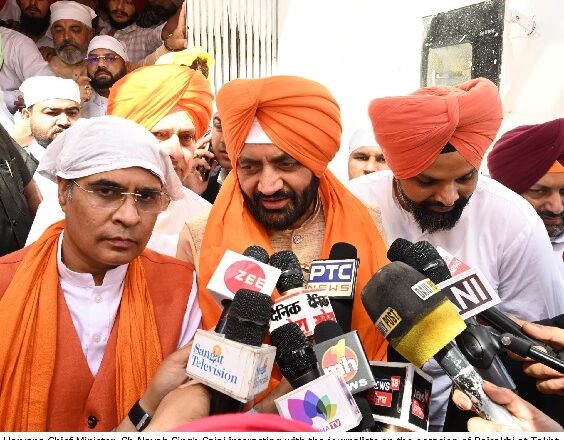 Creation of Khalsa Panth instilled spirit of courage and sacrifice in people: CM Nayab Singh Saini