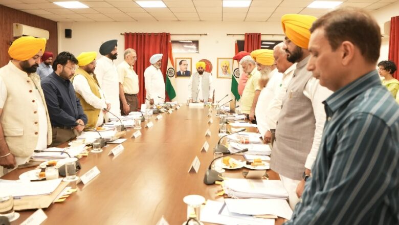 ਮੁੱਖ ਮੰਤਰੀ ਦੀ ਅਗਵਾਈ ਹੇਠ ਵਜ਼ਾਰਤ ਵੱਲੋਂ ਪਹਿਲਗਾਮ ਦਹਿਸ਼ਤੀ ਹਮਲੇ ਦੇ ਸ਼ਹੀਦ ਨੂੰ ਸ਼ਰਧਾਂਜਲੀ