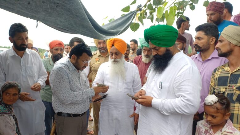 ਸਥਾਨਕ ਸਰਕਾਰਾਂ ਮੰਤਰੀ ਡਾ. ਰਵਜੋਤ ਸਿੰਘ ਨੇ ਟਾਂਡਾ ਦੇ ਹੜ੍ਹ ਪ੍ਰਭਾਵਿਤ ਖੇਤਰ ਦਾ  ਲਿਆ ਜਾਇਜ਼ਾ