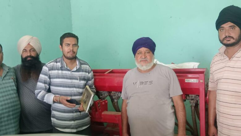 ਪਿੰਡ ਪਾਹੜਾ ਦੇ ਕਿਸਾਨ ਸੰਦੀਪ ਸਿੰਘ ਨੇ ਫ਼ਸਲੀ ਰਹਿੰਦ-ਖੂੰਹਦ ਨੂੰ ਅੱਗ ਨਾ ਲਗਾ ਕੇ ਆਪਣੇ ਖੇਤਾਂ ਨੂੰ ਹੋਰ ਉਪਜਾਊ ਬਣਾਇਆ