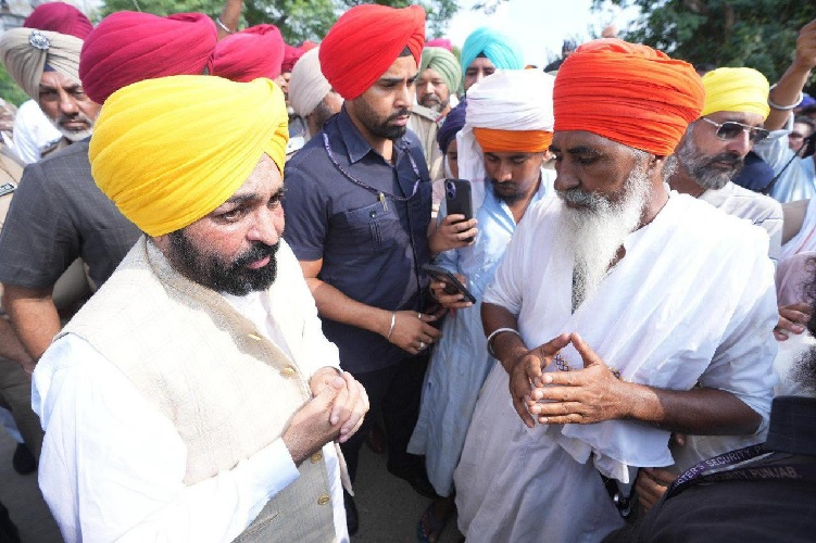 Bhagwant mann flood areas