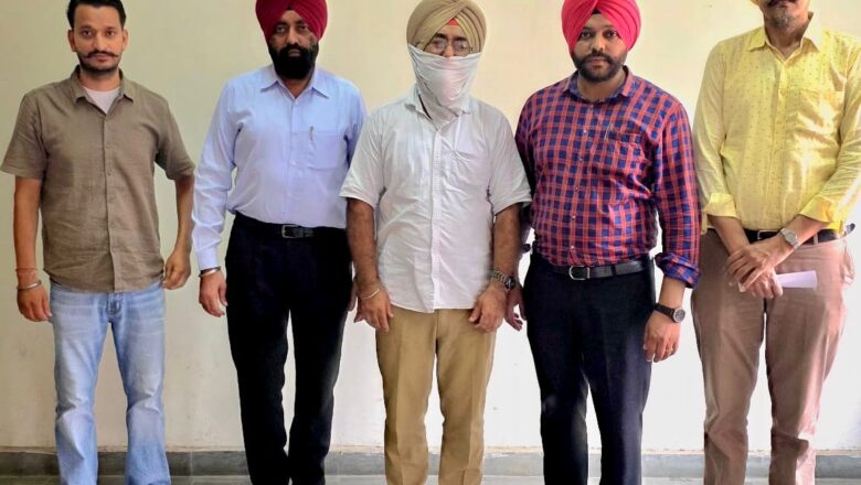 5000 ਰੁਪਏ ਰਿਸ਼ਵਤ ਲੈਂਦਾ ਸਹਾਇਕ ਸਬ ਇੰਸਪੈਕਟਰ ਵਿਜੀਲੈਂਸ ਬਿਊਰੋ ਵੱਲੋਂ ਕਾਬੂ