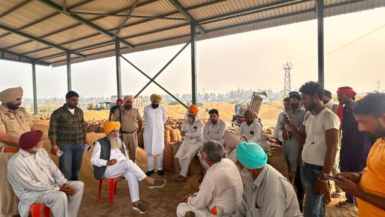 ਕੈਬਨਿਟ ਮੰਤਰੀ ਗੁਰਮੀਤ ਸਿੰਘ ਖੁੱਡੀਆਂ ਨੇ ਦਿਉਣ ਖੇੜਾ ਦਾਣਾ ਮੰਡੀ ਦਾ ਲਿਆ ਜਾਇਜ਼ਾ