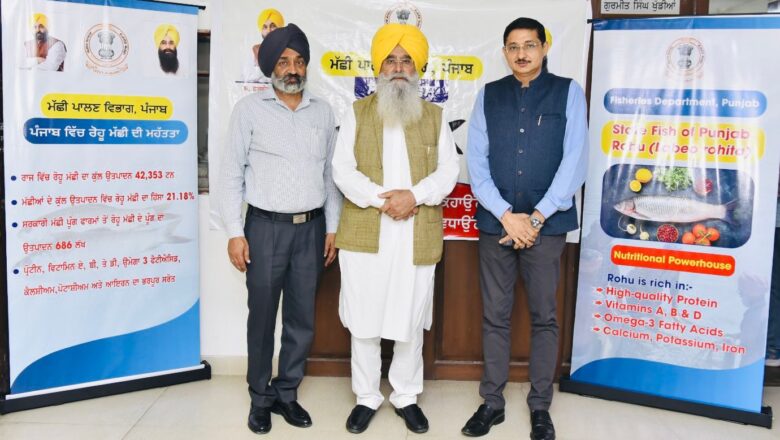 ਪੰਜਾਬ ਸਰਕਾਰ ਨੇ ਜਲ ਜੀਵ ਵਿਭਿੰਨਤਾ ਨੂੰ ਹੁਲਾਰਾ ਦੇਣ ਲਈ “ਰੋਹੂ” ਨੂੰ ਰਾਜ ਮੱਛੀ ਐਲਾਨਿਆ