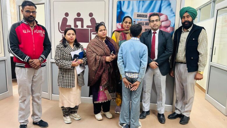 ਮਿਤੀ 05.12.2025 ਨੂੰ ਜਿਲ੍ਹਾ ਕਾਨੂੰਨੀ ਸੇਵਾਵਾਂ ਅਥਾਰਟੀ ਵੱਲੋਂ ਲੋੜਵੰਦ ਬੱਚੇ ਨੂੰ ਸਹਾਰਾ ਦਿਵਾਇਆ ਗਿਆ – ਸ੍ਰੀ ਹਿਮਾਂਸ਼ੂ ਅਰੋੜਾ, ਸਿਵਲ ਜੱਜ 