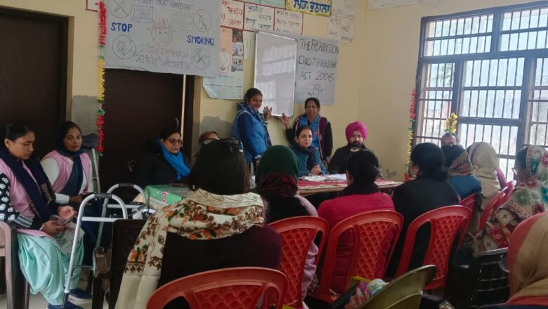 ਐਂਟੀ ਡਰੱਗ ਕੈਂਪੇਨ ਤਹਿਤ ਜ਼ਿਲੇ ਦੇ ਵੱਖ- ਵੱਖ ਆਂਗਣਵਾੜੀ ਸੈਂਟਰਾਂ ਵਿੱਚ ਨਸ਼ਿਆਂ ਵਿਰੁੱਧ ਕੀਤਾ ਜਾਗਰੂਕਤ