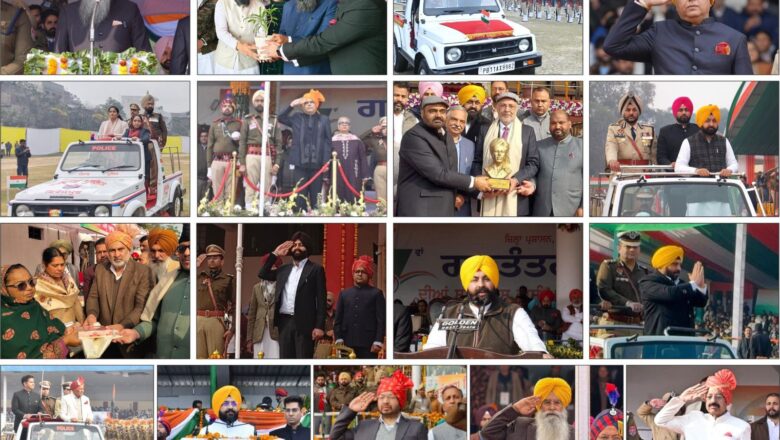 ਸਪੀਕਰ ਕੁਲਤਾਰ ਸਿੰਘ ਸੰਧਵਾਂ ਨੇ ਸੰਗਰੂਰ ਤੇ ਡਿਪਟੀ ਸਪੀਕਰ ਜੈ ਕ੍ਰਿਸ਼ਨ ਸਿੰਘ ਰੌੜੀ ਨੇ ਬਰਨਾਲਾ ਵਿਖੇ ਲਹਿਰਾਇਆ ਕੌਮੀ ਝੰਡਾ