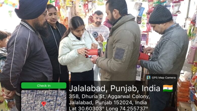 ਪੰਜਾਬ ਪ੍ਰਦੂਸ਼ਨ ਕੰਟਰੋਲ ਬੋਰਡ ਅਤੇ ਨਗਰ ਕੌਂਸਲ ਜਲਾਲਾਬਾਦ ਦੀ ਸਾਂਝੀ ਟੀਮ ਵੱਲੋਂ ਜਲਾਲਾਬਾਦ ਸ਼ਹਿਰ ਦੇ ਬਜਾਰਾਂ ਦੀ ਕੀਤੀ ਚੈਕਿੰਗ