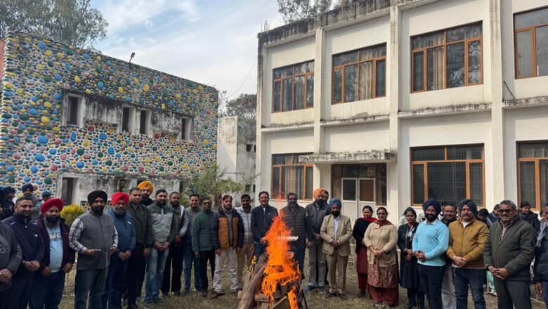 ਆਈਟੀਆਈ ਨੰਗਲ ਚ ਉਤਸ਼ਾਹ ਨਾਲ ਮਨਾਇਆ ਲੋਹੜੀ ਦਾ ਤਿਉਹਾਰ