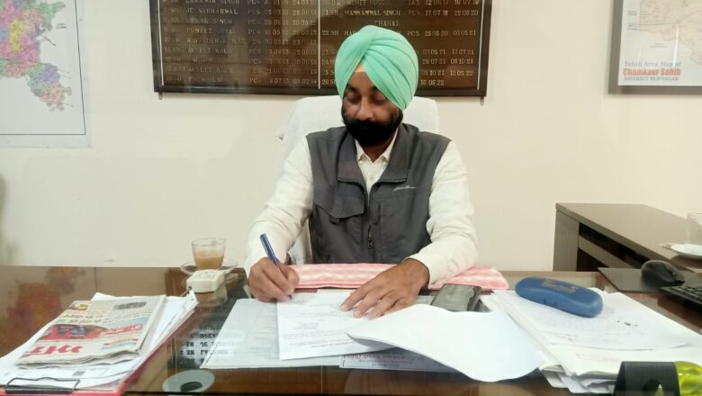 ਪ੍ਰਦੀਪ ਸਿੰਘ ਬੈਂਸ ਨੇ ਸ੍ਰੀ ਚਮਕੌਰ ਸਾਹਿਬ ਵਿਖੇ ਉਪ ਮੰਡਲ ਮੈਜਿਸਟ੍ਰੇਟ ਵਜੋਂ ਅਹੁਦਾ ਸੰਭਾਲਿਆ