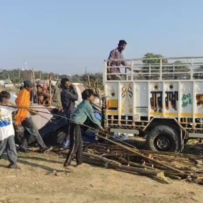 ਚਰਨ ਗੰਗਾ ਖੱਡ ਦੇ ਬੰਨ ’ਤੇ ਨਜਾਇਜ਼ ਬਣੀਆਂ ਝੁੱਗੀਆਂ ਹਟਾਈਆਂ ਗਈਆਂ