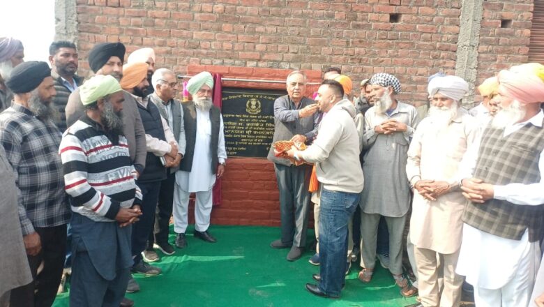 61 ਲੱਖ ਰੁਪਏ ਦੀ ਲਾਗਤ ਨਾਲ ਪਿੰਡ ਚੱਗੂਵਾਲ ਤੇ ਬਲੱਗਣ ਵਿੱਚ ਸੜਕਾਂ ਦਾ ਨਿਰਮਾਣ ਕਾਰਜਾਂ ਦੇ ਰੱਖੇ ਨੀਂਹ ਪੱਥਰ