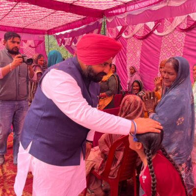 ਹਰਜੋਤ ਬੈਂਸ ਕੈਬਨਿਟ ਮੰਤਰੀ ਨੇ ਝਿੰਜੜੀ ਵਾਸੀਆਂ ਨਾਲ ਨਿਭਾਈਆਂ ਵਾਅਦਾ, ਪਹਿਲੀ ਵਾਰ ਪਿੰਡ ਨੂੰ ਜਾਣ ਲਈ ਸੜਕ ਦਾ ਹੋ ਰਿਹਾ ਨਿਰਮਾਣ