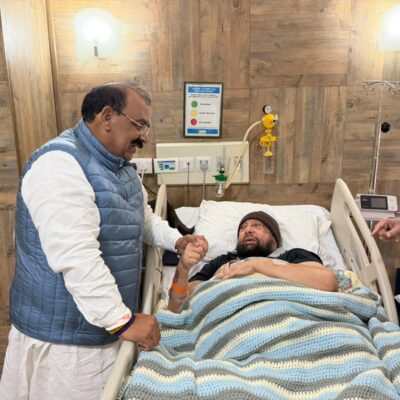 ਕੈਪਟਨ ਅਮਰਿੰਦਰ ਸਿੰਘ ਜੀ ਦੀ ਸਿਹਤ ਦਾ ਹਾਲ ਜਾਣਨ ਲਈ ਅਸ਼ਵਨੀ ਸ਼ਰਮਾ ਨੇ ਕੀਤੀ ਮੁਲਾਕਾਤ