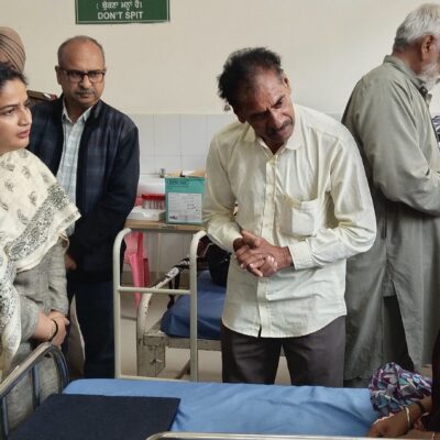 ਡਿਪਟੀ ਕਮਿਸ਼ਨਰ ਦੀਪਸ਼ਿਖਾ ਸ਼ਰਮਾ ਨੇ ਸਿਵਲ ਹਸਪਤਾਲ ਫਿਰੋਜ਼ਪੁਰ ਪਹੁੰਚ ਕੇ ਮਰੀਜ਼ਾਂ ਦਾ ਜਾਣਿਆ ਹਾਲ-ਚਾਲ