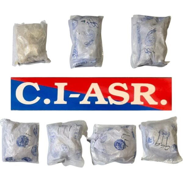 ਅੰਮ੍ਰਿਤਸਰ ਵਿੱਚ 7 ਕਿਲੋਗ੍ਰਾਮ ਹੈਰੋਇਨ ਸਮੇਤ ਨਸ਼ੀਲੇ ਪਦਾਰਥਾਂ ਦੀ ਤਸਕਰੀ ਕਰਨ ਵਾਲੇ ਮਾਡਿਊਲ ਨਾਲ ਜੁੜੇ ਦੋ ਵਿਅਕਤੀ ਕਾਬੂ