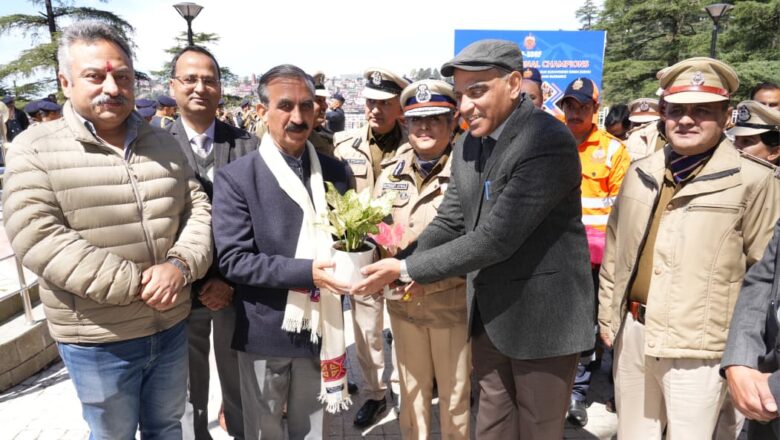 एसडीआरएफ का राष्ट्रीय सीएसएसआर प्रतियोगिता में अव्वल आना हिमाचल के लिए गर्व का क्षण – मुख्यमंत्री