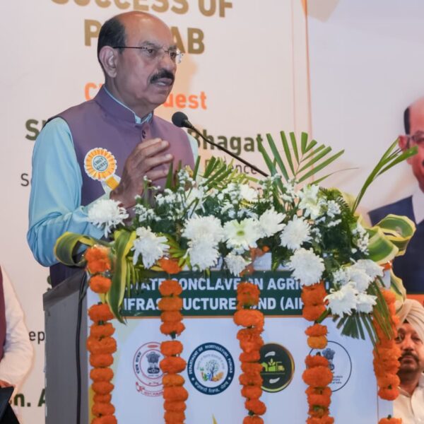 ਪੰਜਾਬ ਖੇਤੀਬਾੜੀ ਦੇ ਬੁਨਿਆਦੀ ਢਾਂਚੇ ਦੇ ਵਿਕਾਸ ਲਈ ਦੇਸ਼ ਭਰ ਚੋਂ ਮੋਹਰੀ