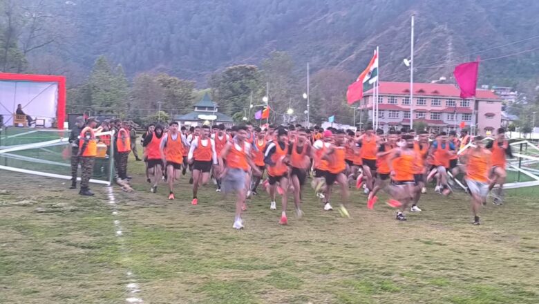 पंडोह में अग्निवीर भर्ती रैली में मंडी जिला के 399 युवा अभ्यर्थी हुए शामिल