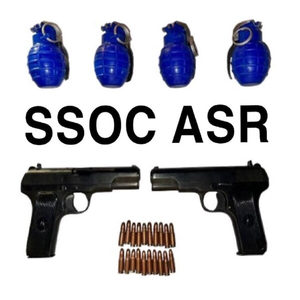 ਆਈ.ਐਸ.ਆਈ ਦੀ ਹਮਾਇਤ ਵਾਲੇ ਸਰਹੱਦ ਪਾਰ ਦੇ ਅੱਤਵਾਦੀ ਮਾਡਿਊਲ ਦਾ ਪਰਦਾਫਾਸ਼; ਚਾਰ ਹੈਂਡ ਗ੍ਰਨੇਡਾਂ ਅਤੇ ਦੋ ਪਿਸਤੌਲਾਂ ਸਮੇਤ ਇੱਕ ਵਿਅਕਤੀ ਅੰਮ੍ਰਿਤਸਰ ਤੋਂ ਗ੍ਰਿਫ਼ਤਾਰ