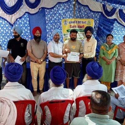 ਬਲਾਕ ਖਡੂਰ ਸਾਹਿਬ ਵਿਖੇ ਝੋਨੇ ਦੀ ਸਿੱਧੀ ਬਿਜਾਈ ਸਬੰਧੀ ਕਿਸਾਨ ਗੋਸ਼ਟੀ ਦਾ ਆਯੋਜਨ