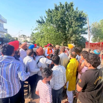 ਵਿਧਾਇਕ ਸ਼ੈਰੀ ਕਲਸੀ ਨੇ ਵਾਰਡ ਨੰਬਰ 5 ਉੱਤਮ ਨਗਰ ਵਿਖੇ ਗਲੀਆਂ ਬਣਾਉਣ ਦਾ ਉਦਘਾਟਨ ਕੀਤਾ