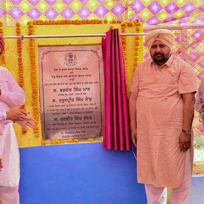 ਵਿਧਾਇਕ ਰਣਬੀਰ ਭੁੱਲਰ ਵੱਲੋਂ 55.10 ਲੱਖ ਰੁਪਏ ਦੀ ਲਾਗਤ ਨਾਲ ਬਣੇ ਪਿੰਡ ਦੁਲਚੀ ਕੇ ਵਿੱਚ ਖੇਡ ਮੈਦਾਨ ਦਾ ਉਦਘਾਟਨ  