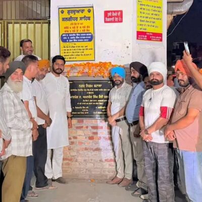 ਵਿਧਾਇਕ ਸ਼ੈਰੀ ਕਲਸੀ ਨੇ ਸੁੰਦਰ ਨਗਰ ਵਿਖੇ ਐਲ.ਈ.ਡੀ ਸਟ੍ਰੀਟ ਲਾਈਟ ਲਾਉਣ ਦਾ ਉਦਘਾਟਨ ਕੀਤਾ