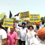 ਆਮ ਆਦਮੀ ਪਾਰਟੀ ਵੱਲੋਂ ਧੂਰੀ ਵਿਖੇ ਹਰਿਆਣਾ ਦੇ ਮੁੱਖ ਮੰਤਰੀ ਨਾਇਬ ਸਿੰਘ ਸੈਣੀ ਦਾ ਜ਼ੋਰਦਾਰ ਵਿਰੋਧ