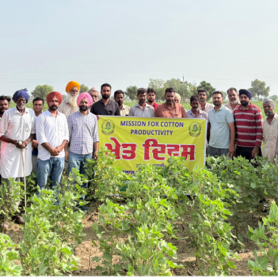ਖੇਤੀਬਾੜੀ ਵਿਭਾਗ ਵੱਲੋਂ ‘ਮਿਸ਼ਨ ਫਾਰ ਕਾਟਨ ਪ੍ਰੋਡਕਟੀਵਿਟੀ’ ਅਧੀਨ ਪਿੰਡ ਬੱਲਮਗੜ੍ਹ ਵਿਖੇ ‘ਖੇਤ ਦਿਵਸ’ ਦਾ ਆਯੋਜਨ