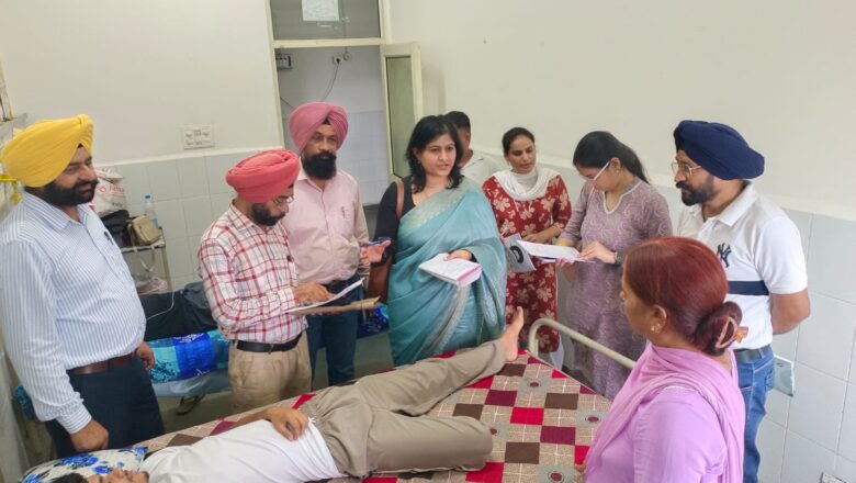ਸਿਵਲ ਹਸਪਤਾਲ ਨੰਗਲ ਵਿਖੇ ਸ਼ੱਕੀ ਪੀਲੀਏ ਦੇ ਮਰੀਜ਼ਾਂ ‘ਚ ਵਾਧੇ ਦੇ ਮੱਦੇਨਜ਼ਰ ਸਿਹਤ ਵਿਭਾਗ ਵੱਲੋਂ ਕੀਤੀ ਜਾ ਰਹੀ ਹੈ ਵਿਸ਼ੇਸ਼ ਨਿਗਰਾਨੀ
