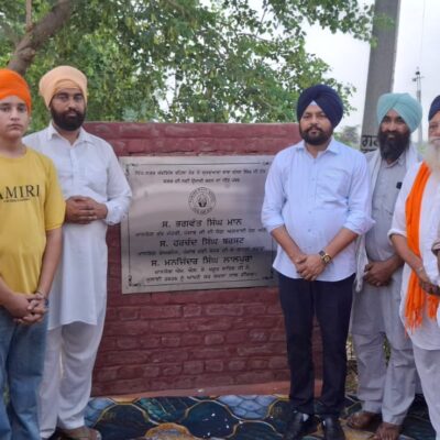 ਵਿਧਾਇਕ ਲਾਲਪੁਰਾ ਵੱਲੋਂ ਕੱਦਗਿੱਲ ਅਤੇ ਲਾਲਪੁਰ ਦੀਆਂ 9 ਸੜਕਾਂ ਦੀ ਨਵੀਂ ਉਸਾਰੀ ਦੇ ਕੰਮ ਦੀ ਸ਼ੁਰੂਆਤ