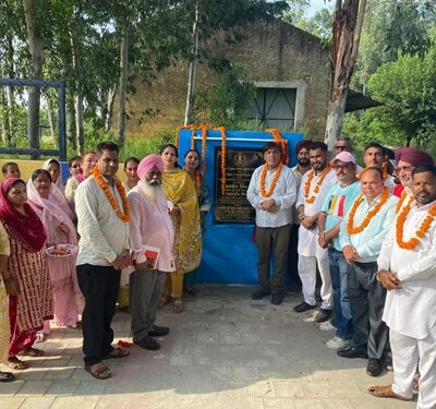 ਵਿਧਾਇਕ ਜਿੰਪਾ ਨੇ ਪਿੰਡ ਬੂਥਗੜ੍ਹ ‘ਚ 38 ਲੱਖ ਰੁਪਏ ਦੀ ਲਾਗਤ ਨਾਲ ਬਣੇ ਖੇਡ ਮੈਦਾਨ ਦਾ ਕੀਤਾ ਉਦਘਾਟਨ