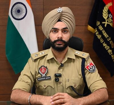ਦੇਸ਼ ਦੇ ਪਹਿਲੇ 25 ਸਰਵੋਤਮ ਪੁਲਿਸ ਅਧਿਕਾਰੀਆਂ ਦੀ ਸੂਚੀ ਵਿੱਚ ਐੱਸ.ਐੱਸ.ਪੀ. ਰੂਪਨਗਰ ਮਨਿੰਦਰ ਸਿੰਘ ਸ਼ਾਮਿਲ