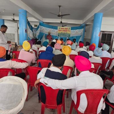 ਪਰਾਲੀ ਪ੍ਰਬੰਧਨ ਸਬੰਧੀ ਲਗਾਇਆ ਕਿਸਾਨ ਜਾਗਰੂਕਤਾ ਕੈਂਪ